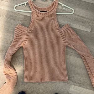 Dusty rose knit sweater